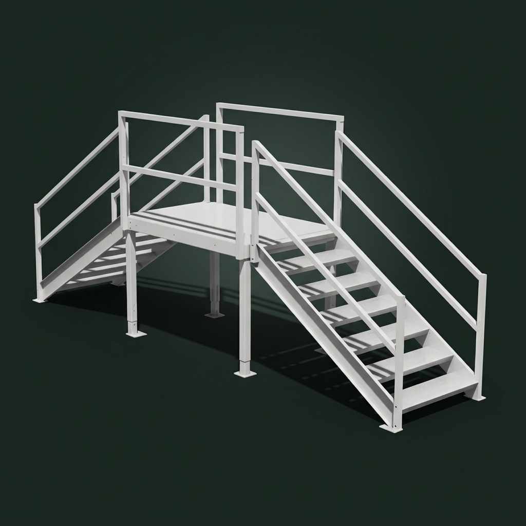 Industrial crossover stair
